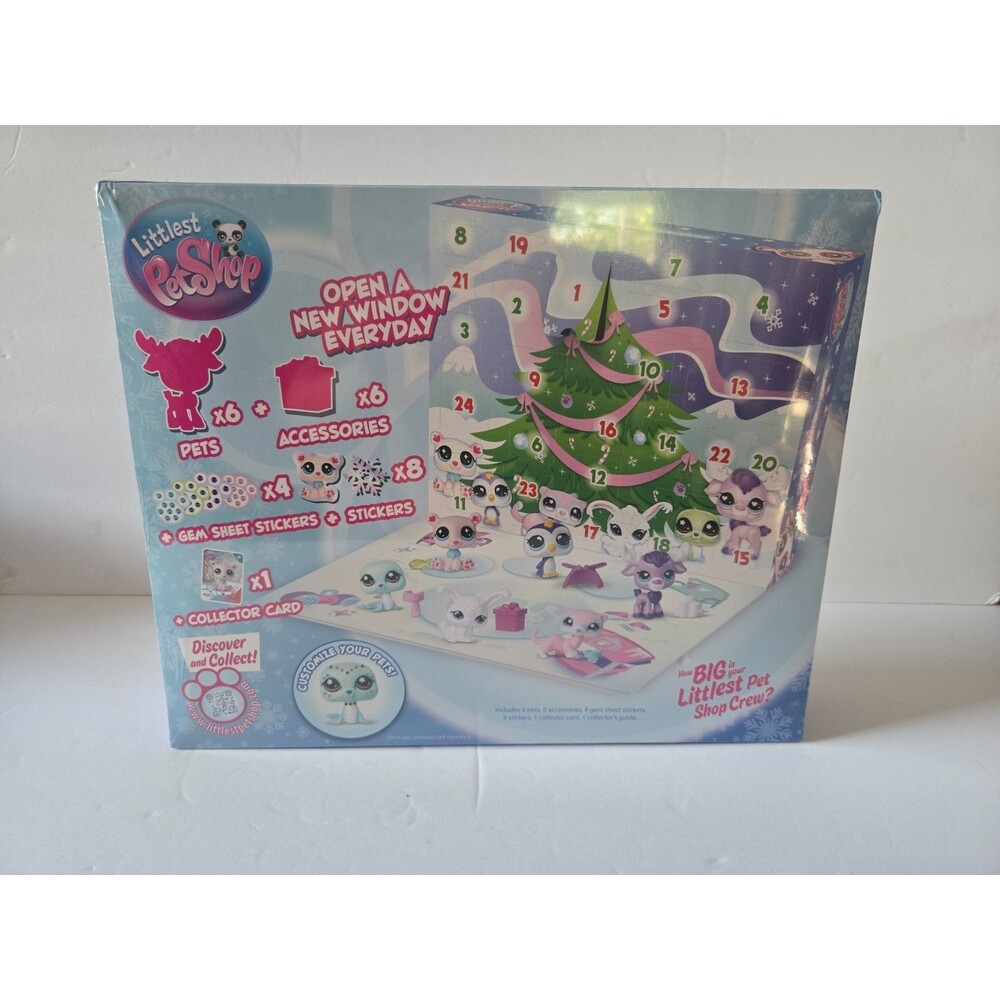 NIB LITTLEST PET SHOP SEALED Glacier Advent Christmas Calendar 24 Surprises